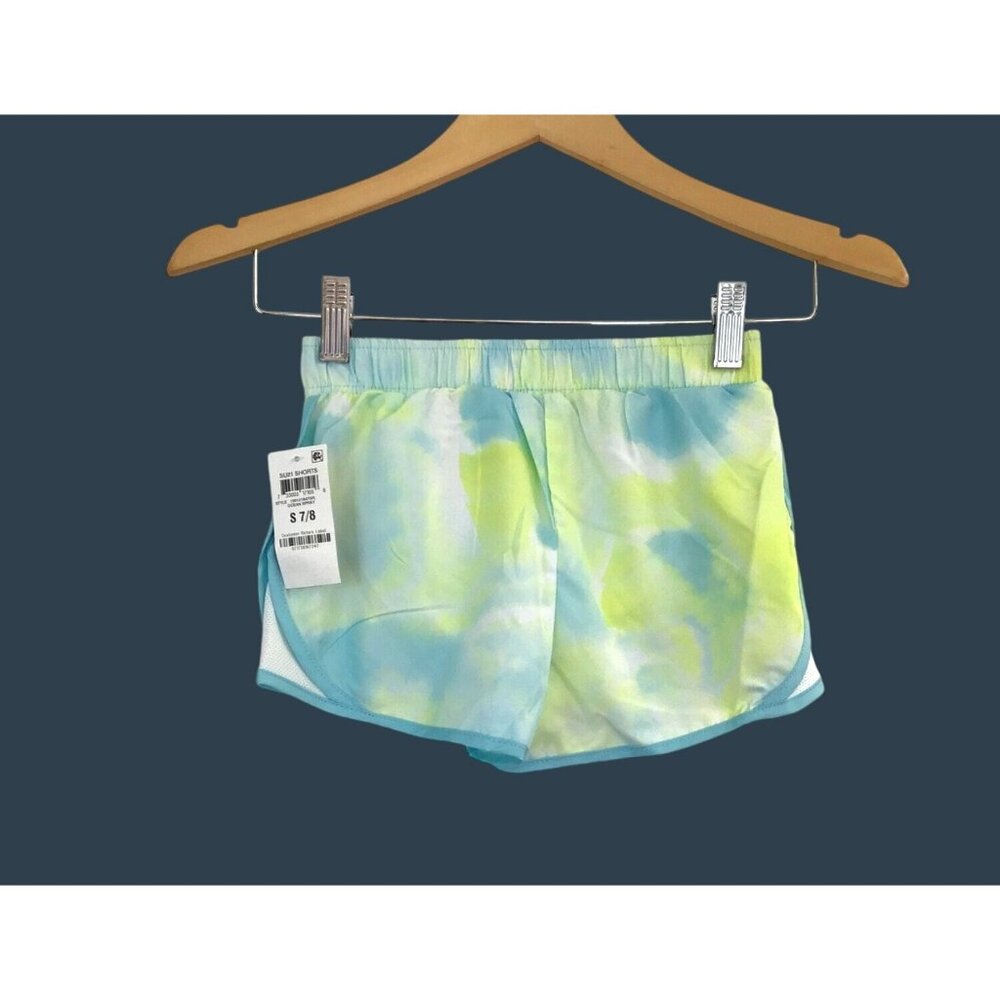 IDEOLOGY -YOUTH GIRLS TYE-DYE LINED ELASTIC WAIST SHORTS SIZE SMALL 7/8-NWT